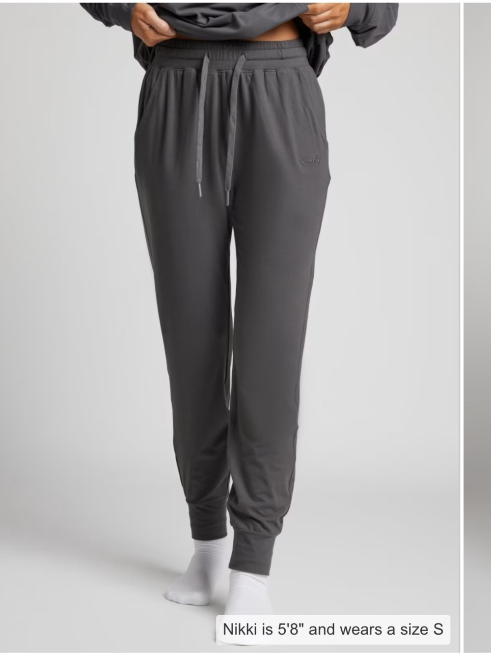 Comfrt All Day Jersey Joggers in Steel Gray